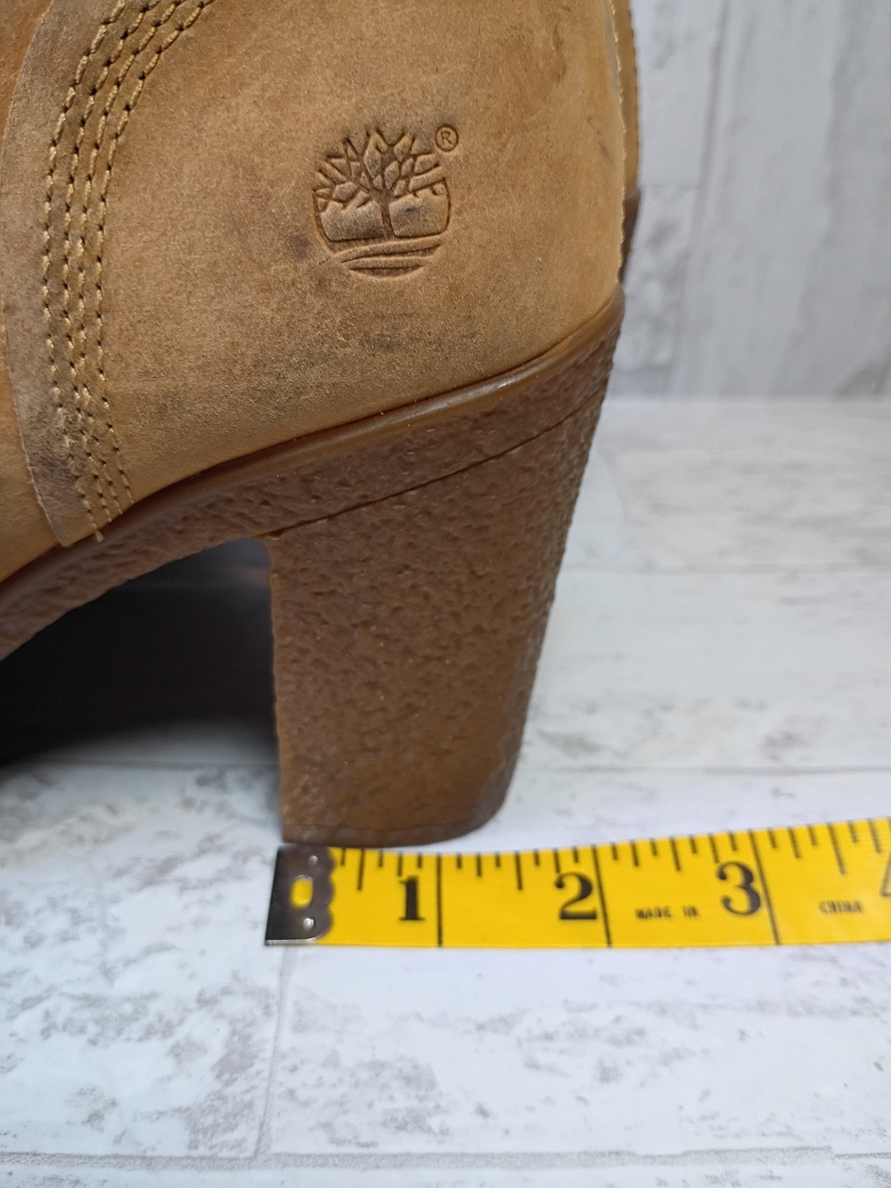 Timberland Women’s Wheat Suede Lace-Up Heeled Boots - Picture 11 of 16